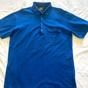 Flotta Mercantile Mens Golf Polo XL Blue Short Sleeves read